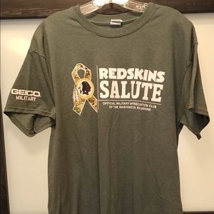 WASHINGTON REDSKINS TEAM ISSUE MILITARY APPRECIATION DAY TSHIRT